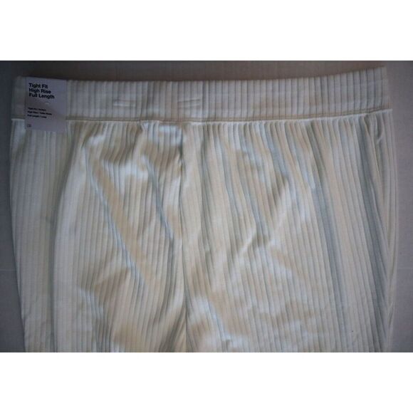 Nike Sportswear FB3210-133 Women Sz 1X White High-Waisted Ribbed Jersey Pants - Picture 9 of 12